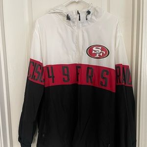 San Francisco 49er half-zip hoodie windbreaker